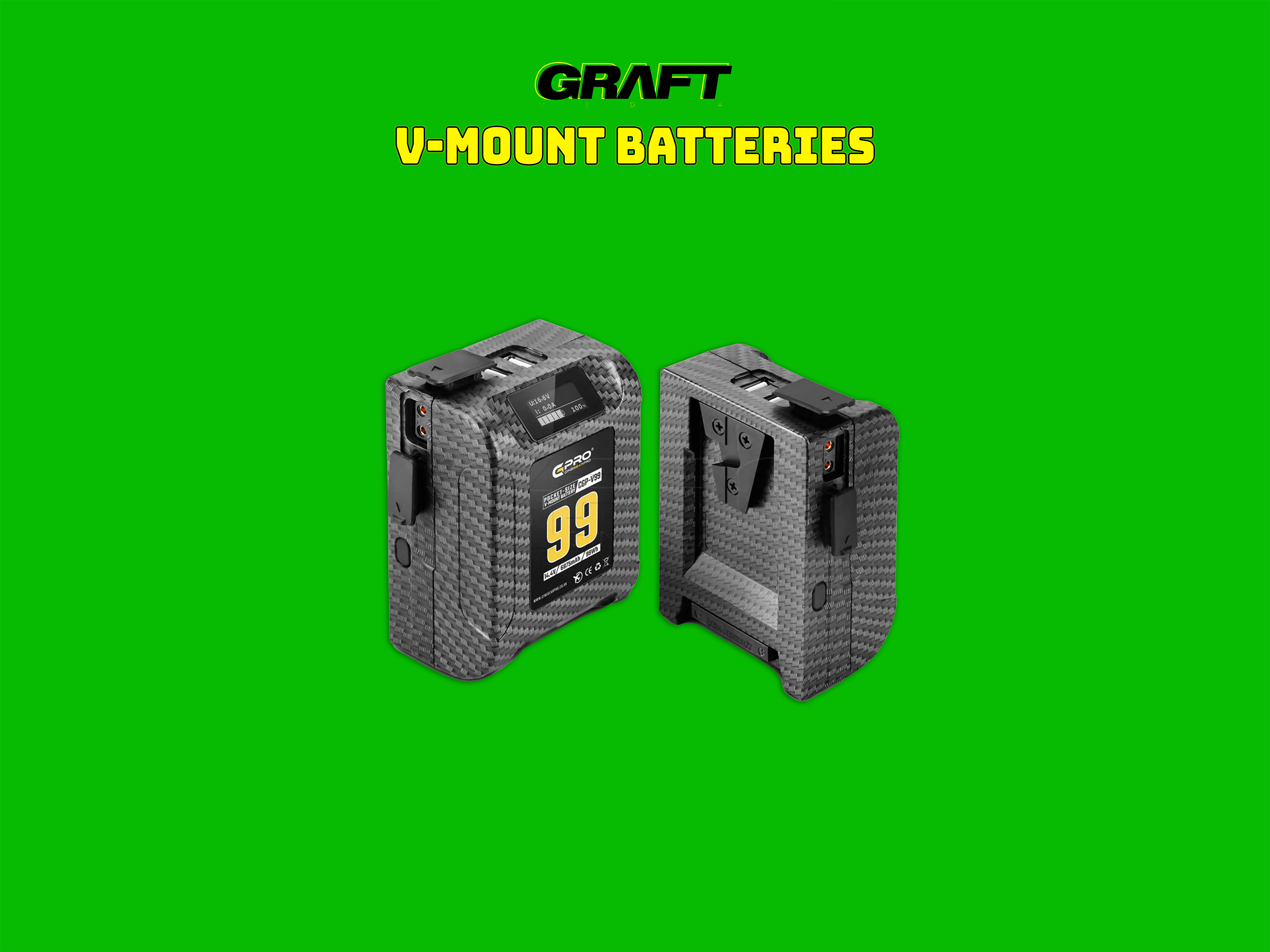 V-lock batteries / v-mount batteries