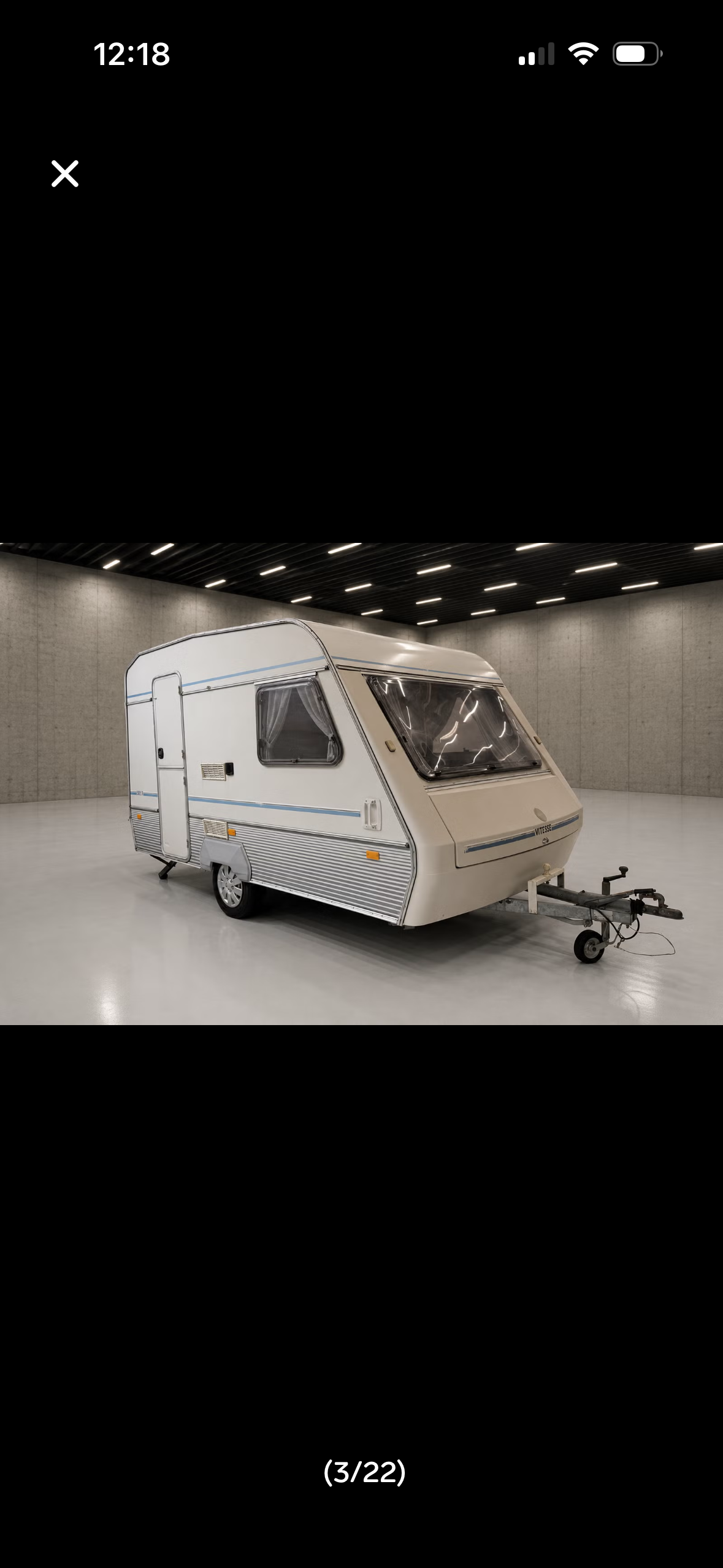 Lett og nett campingvogn leies ut