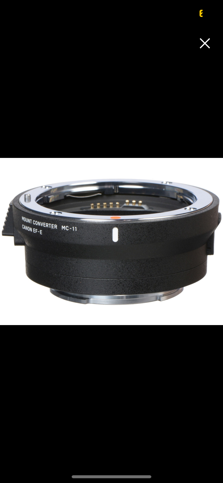 Sigma mc-11 canon ef to sony e-mount adapter