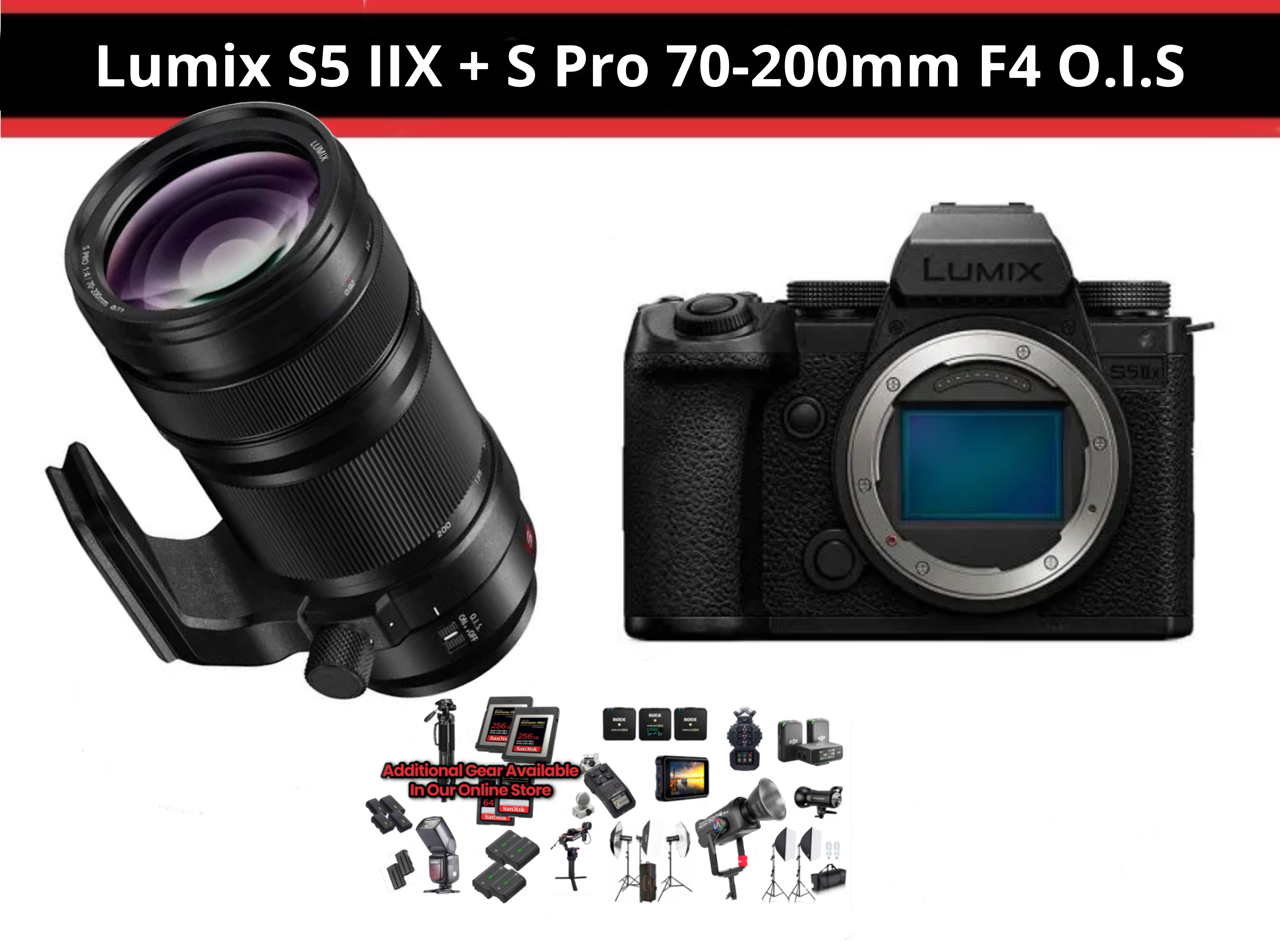 Lumix s5iix + s pro 70–200mm f/4 ( s5 iix )