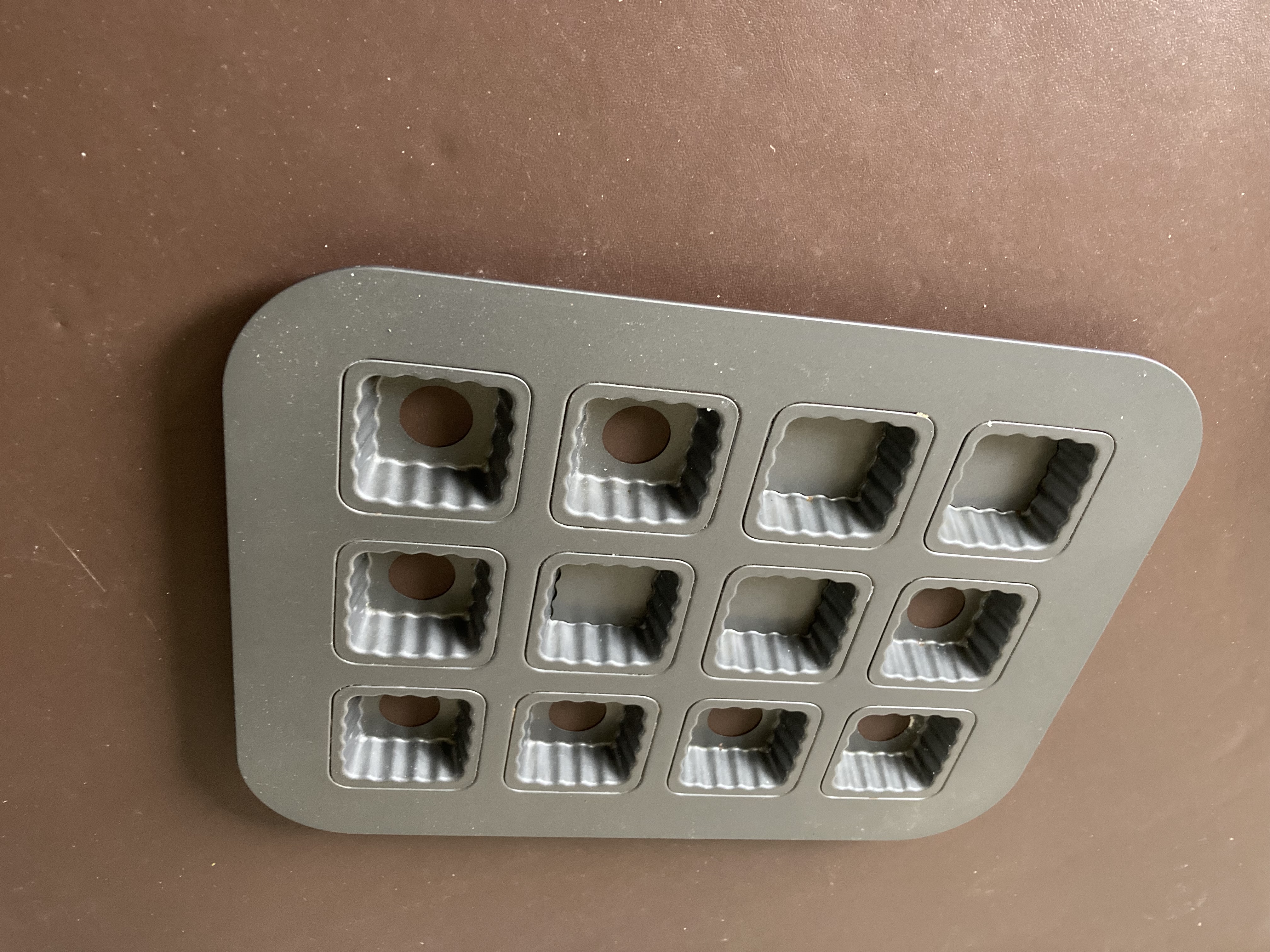 12 hole mini  square cake tin