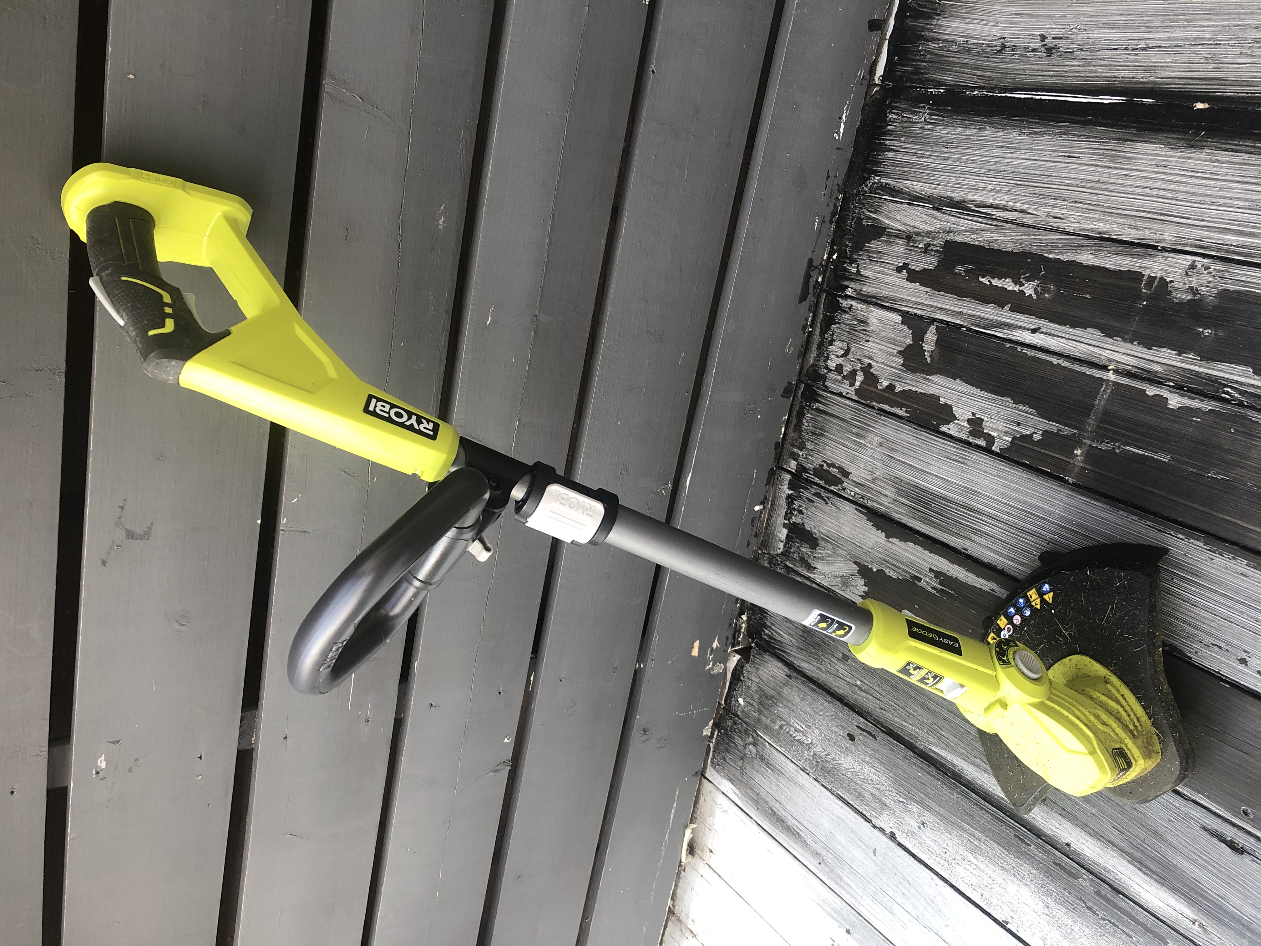 Ryobi 18v kanttrimmer (one+) + kraftig 5.0ah batteri