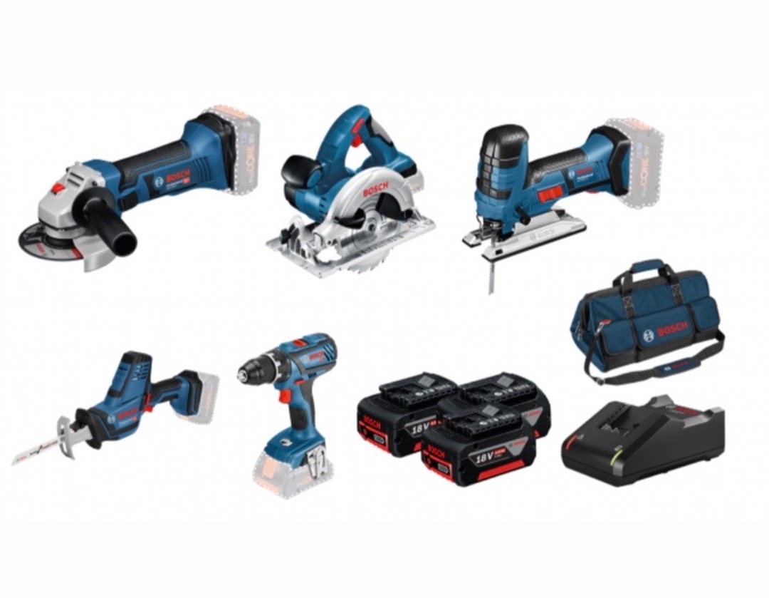 Bosch 18,4v verktøysett leies ut.
