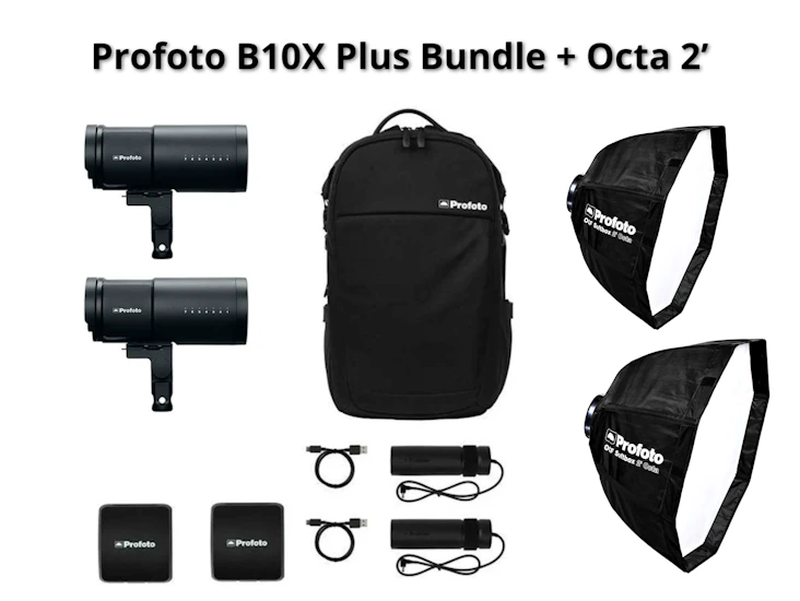 Profoto b10x plus dual set + octa x2