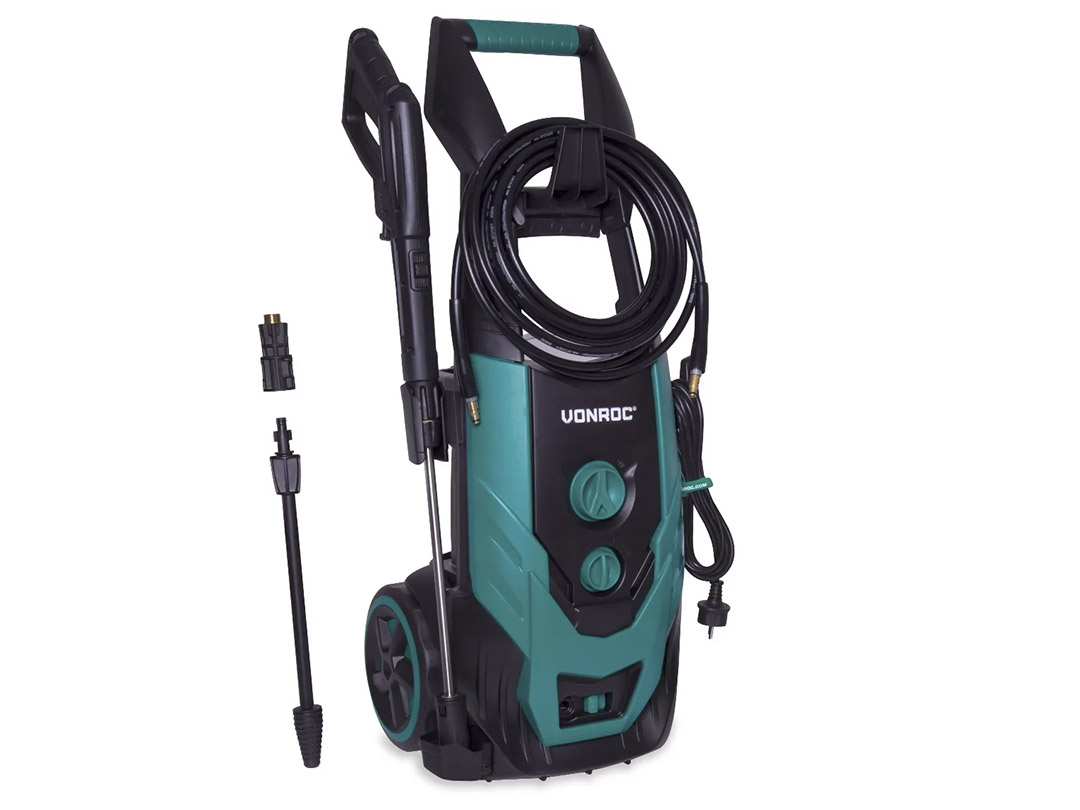Högtryckstvätt vonroc 2200w 170 bar – inkl tillbehör och manual