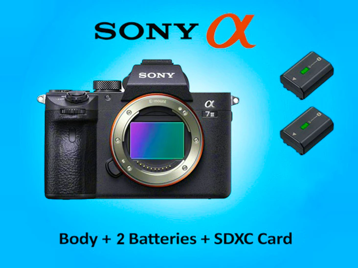 Sony alpha a7iii a73 body dslr mirrorless camera + extra batteries