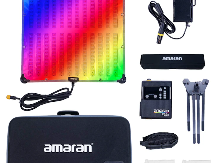 Aputure amaran f22c 200w rgbww full color flex led video light honeycomb grid