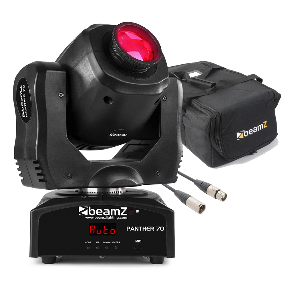 Beamz panther70 led moving head spot light x 2