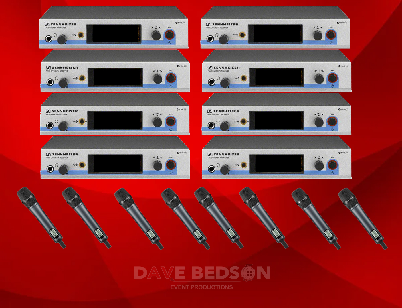 Sennheiser g3 8 x hand held radio wireless mic microphone