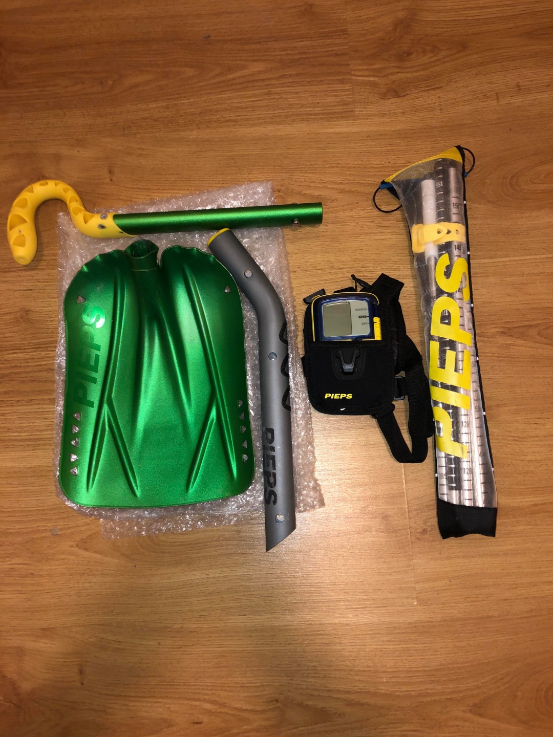 Komplett skredutstyr (søker, sonde, spade)