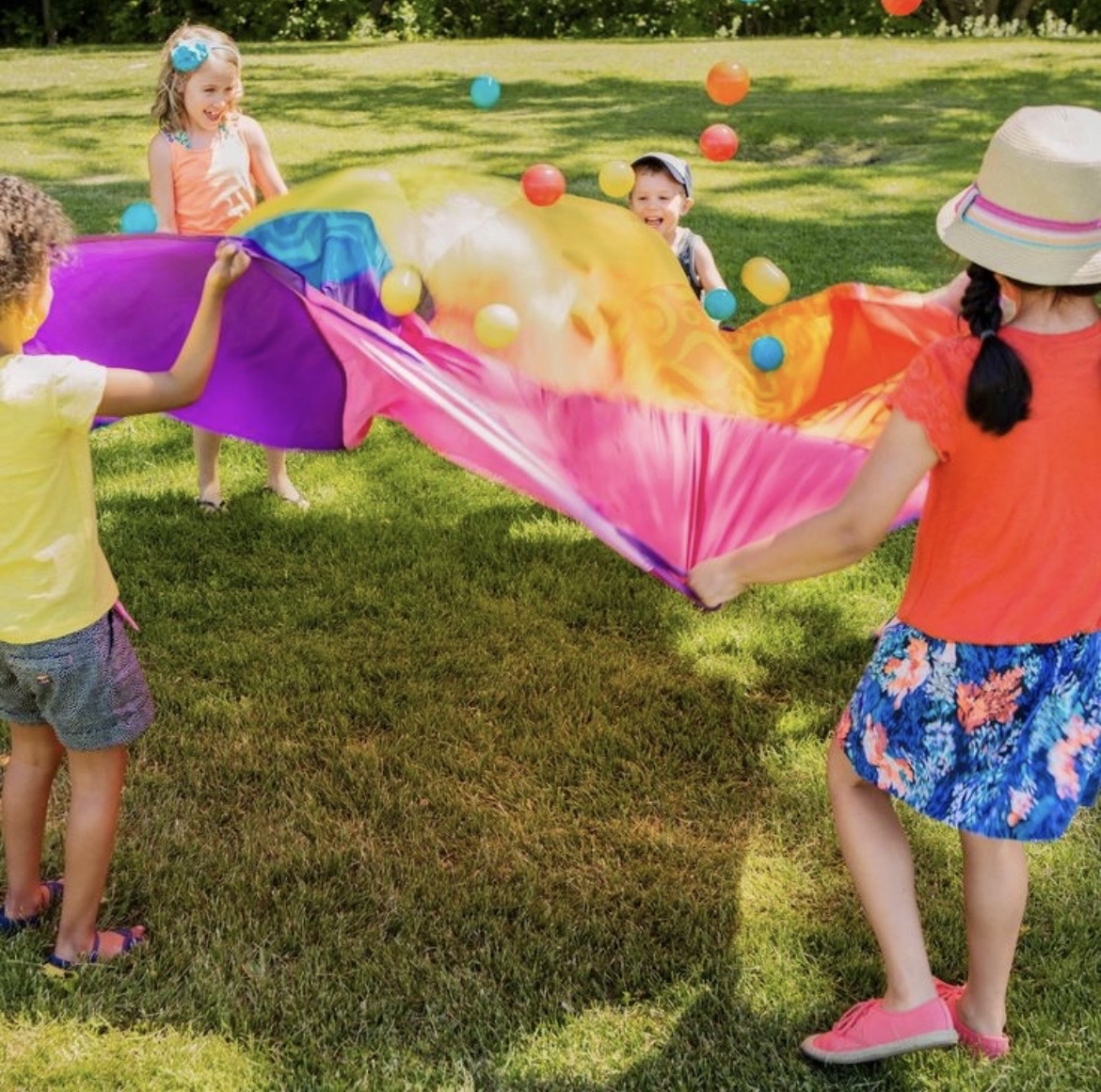 Toy woo-hue lekfallskärm + 15 bollars set | rolig lek för barnkalas