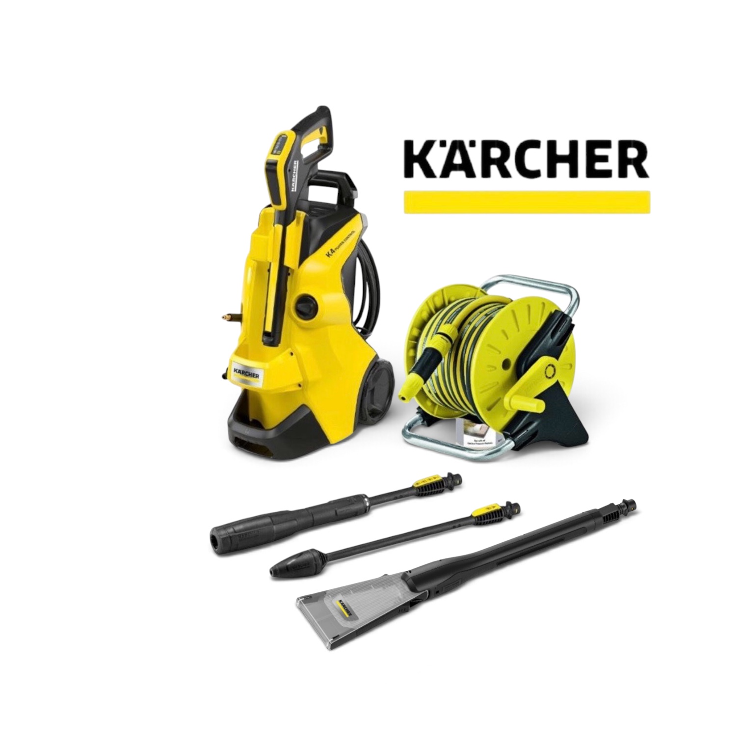 Karcher k4 pressure washer jet wash power eco booster 130  garden car home 