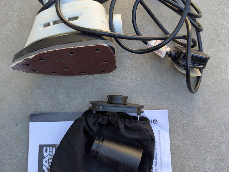 160w 220-240v corded detail sander