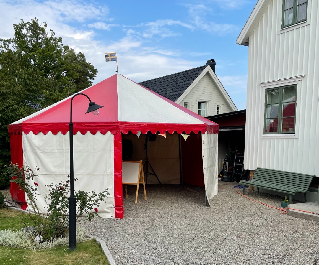 Partytält - proffskvalitet - 6m i diameter