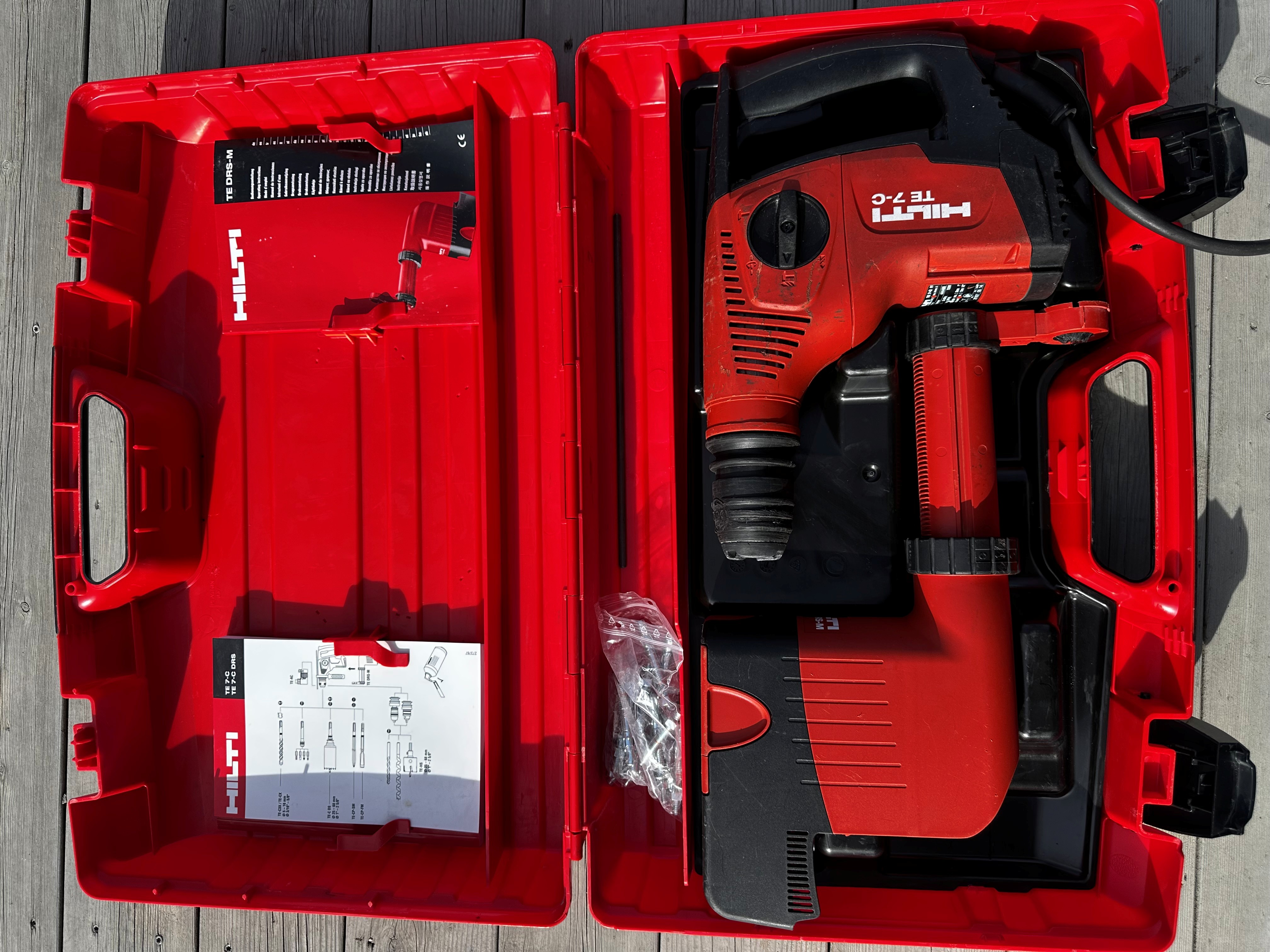 Kombi pigg og borhammer. hilti te 7-c  