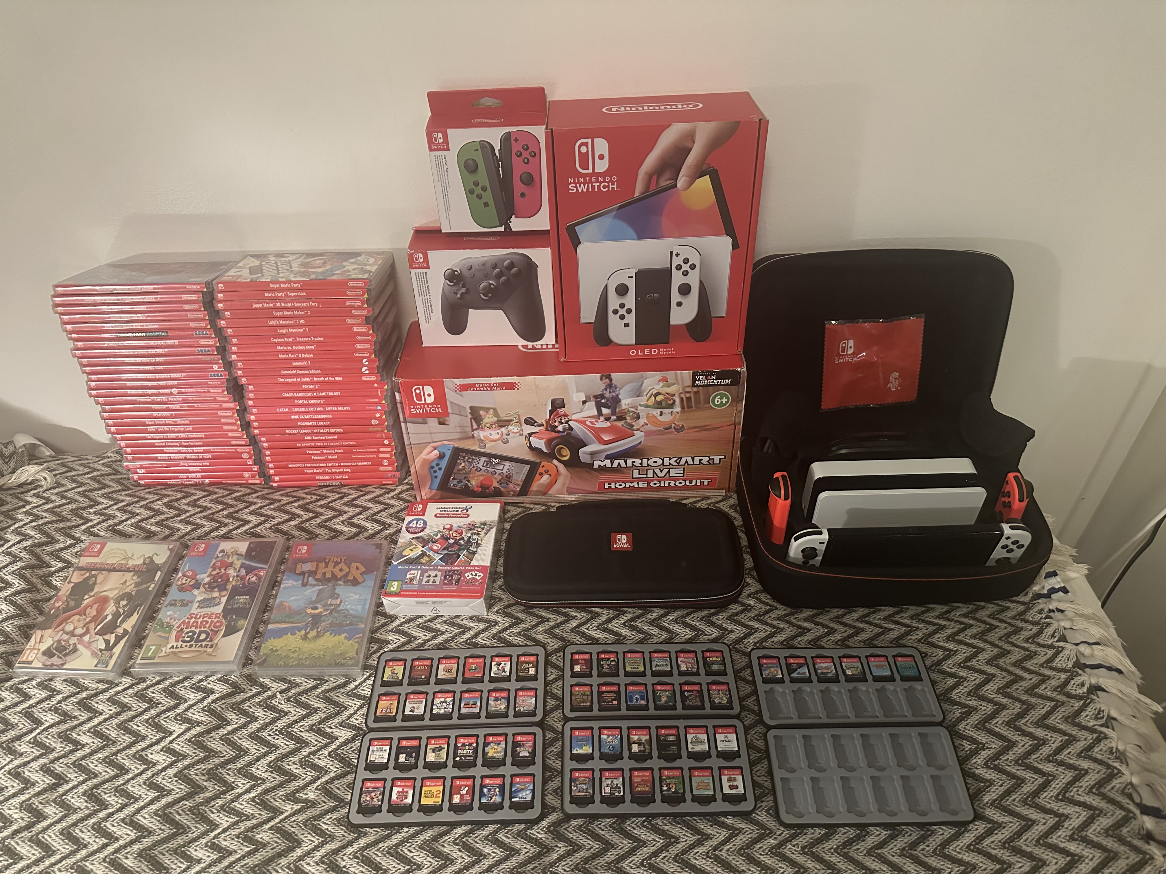Nintendo switch – komplett paket med 3 valfria spel