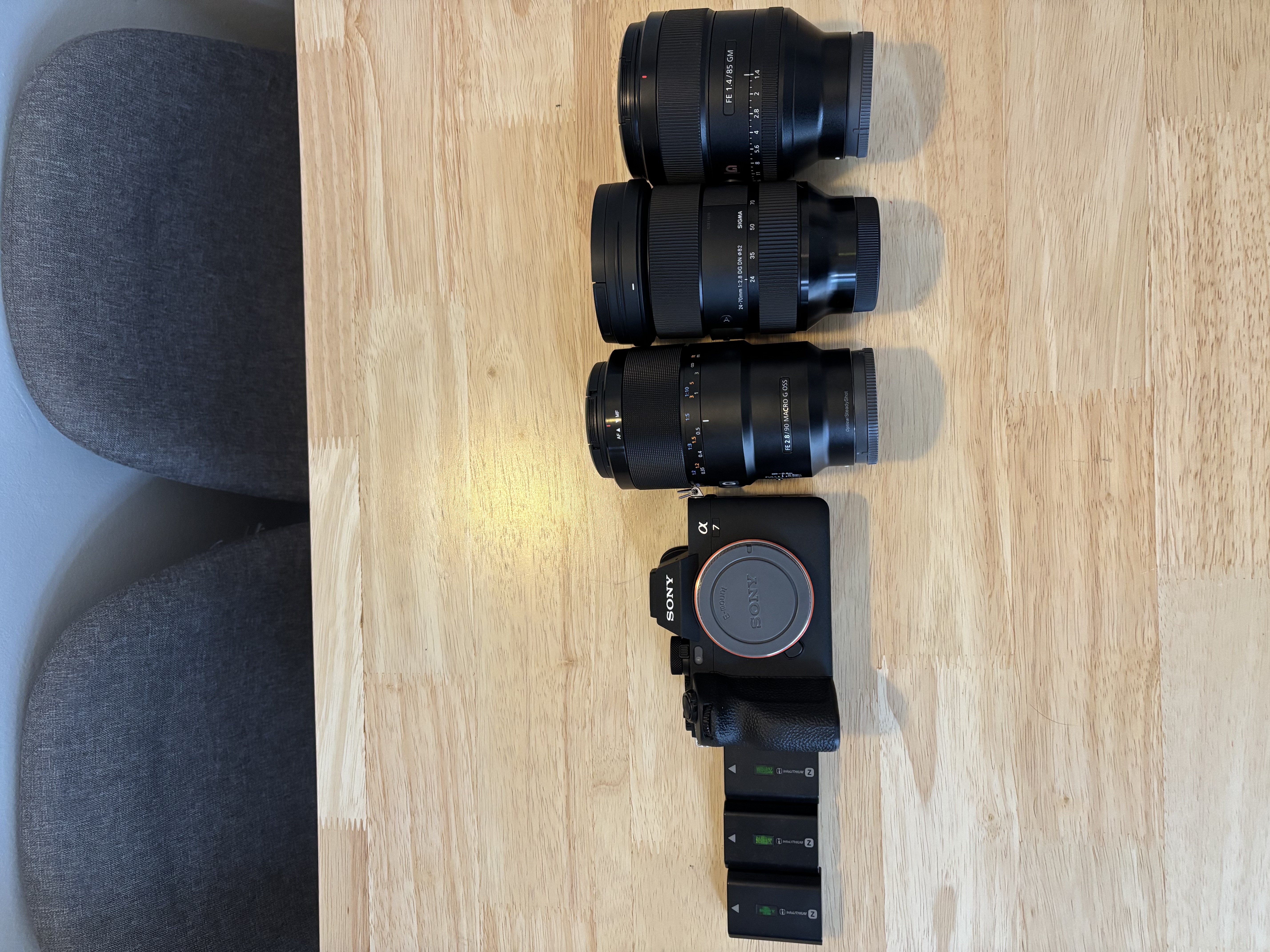     sony a7 iv + sigma 24-70mm f/2.8 art + sony 85mm gm & 90mm macro kit