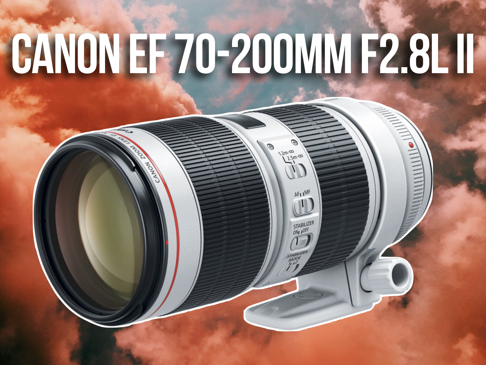 Canon 70-200mm f2.8l ii is usm telephoto lens 