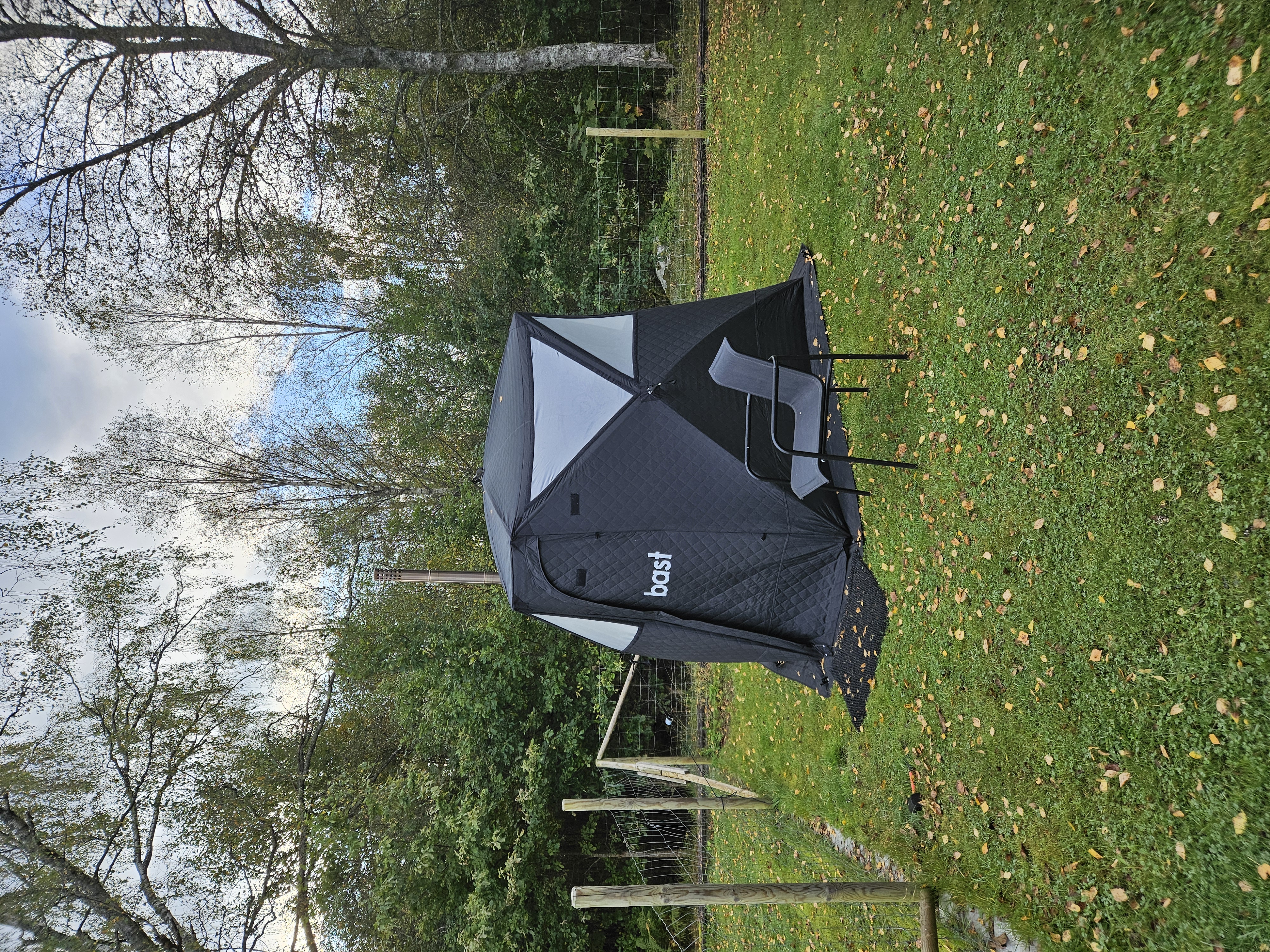 Bastutält näver – portabel vedeldad bastu (4 pers)