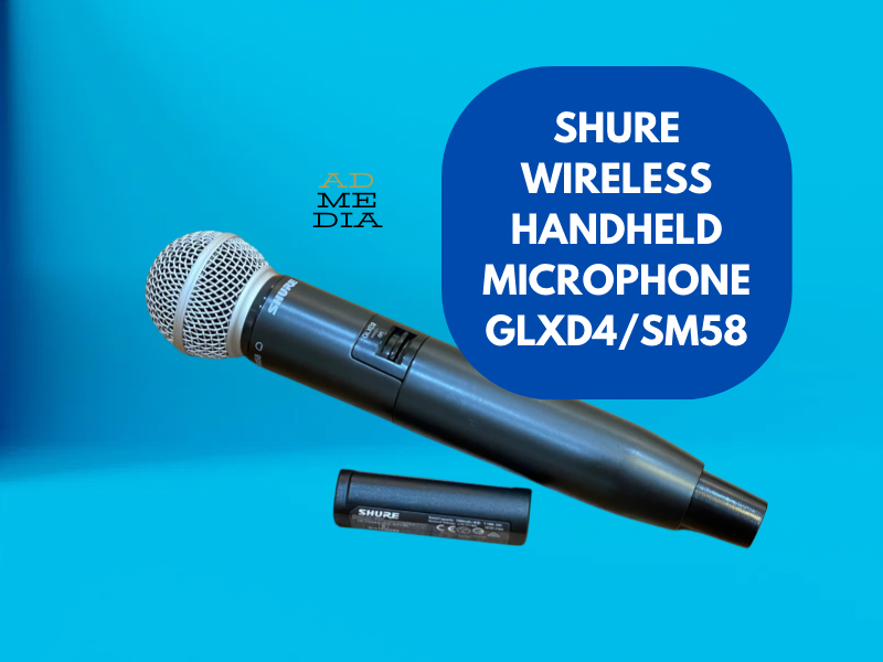 Shure glxd4/sm58 handheld wireless microphone