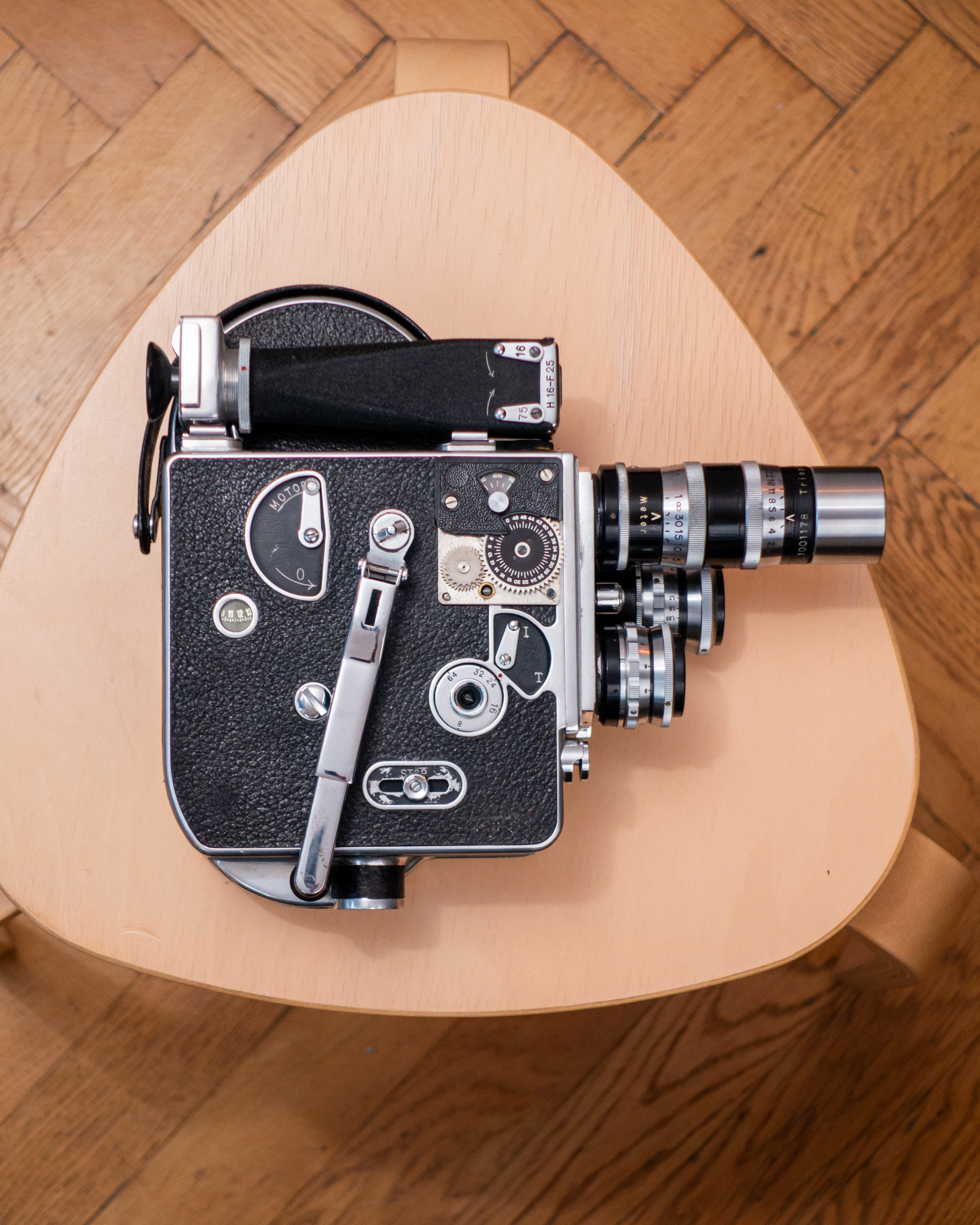  bolex h16 non reflex 16mm w/ schneider + görlitz lenses