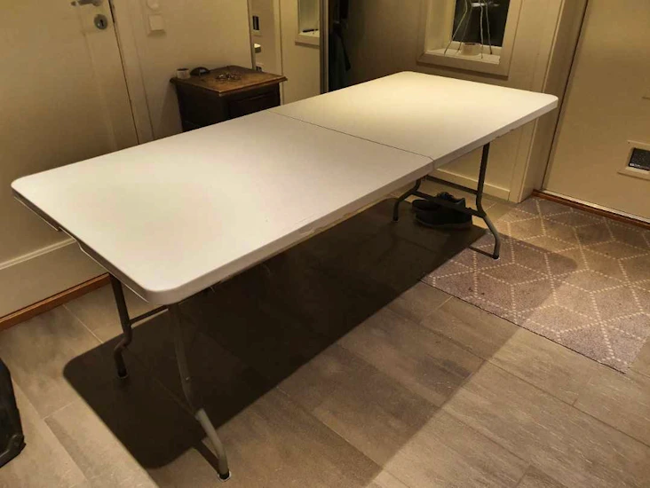 Sammenleggbart bord 180x75 cm