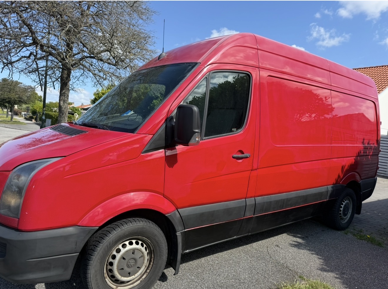 Stor vw crafter med free 100km /dag 