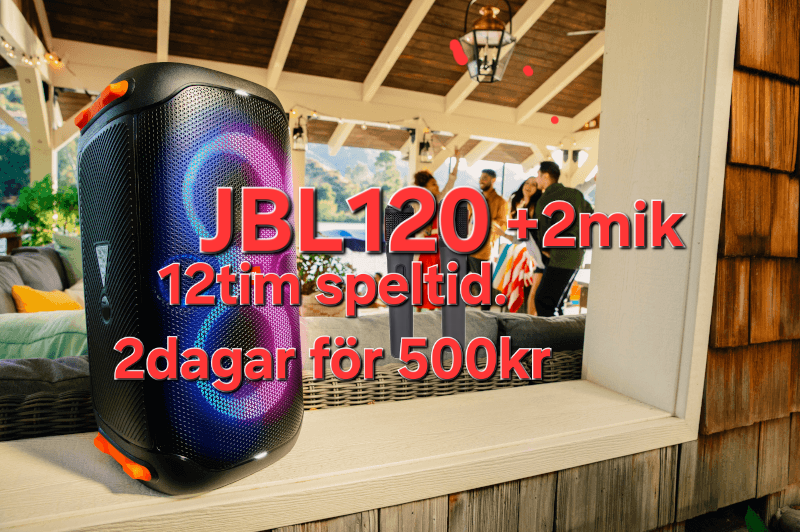 Högtalare/partybox.12 timmars speltid.2st trådlös mikrofon. 