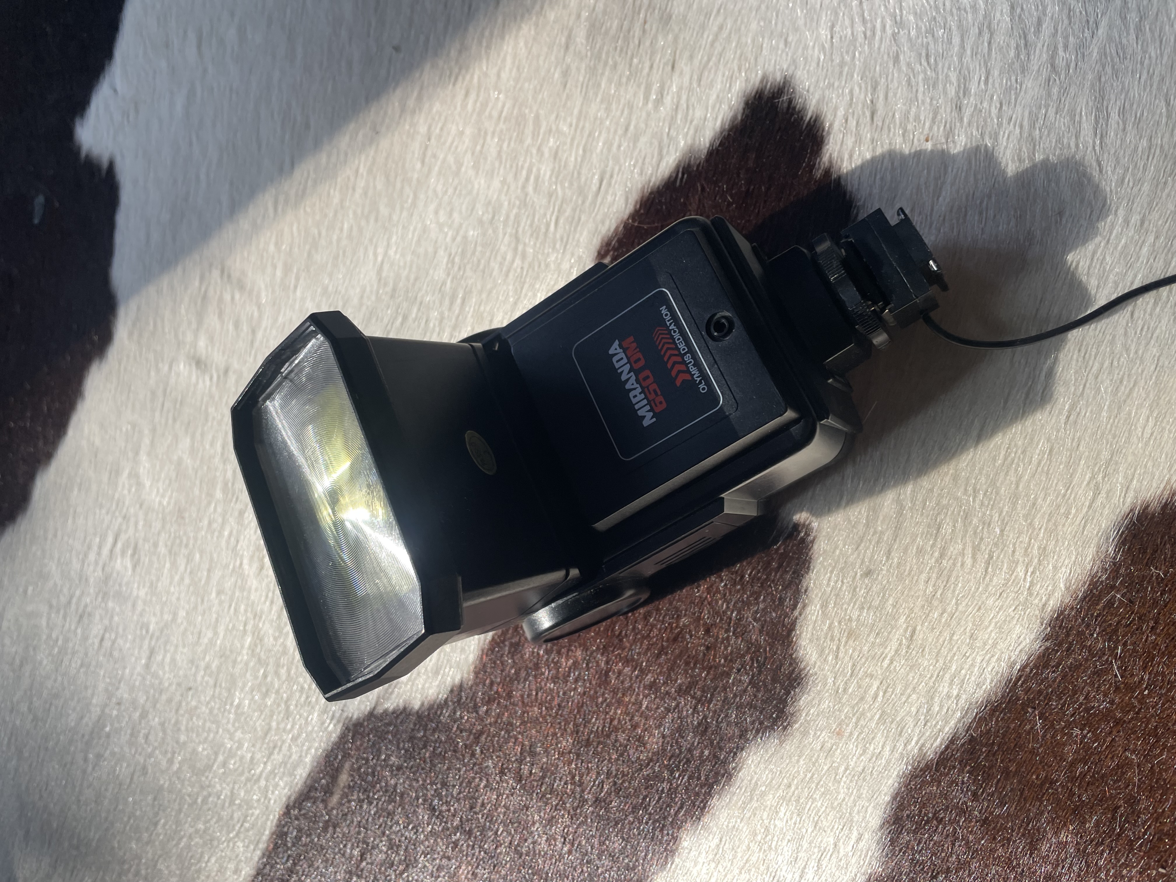 Miranda 650 om flash – olympus dedicated ttl vintage speedlight