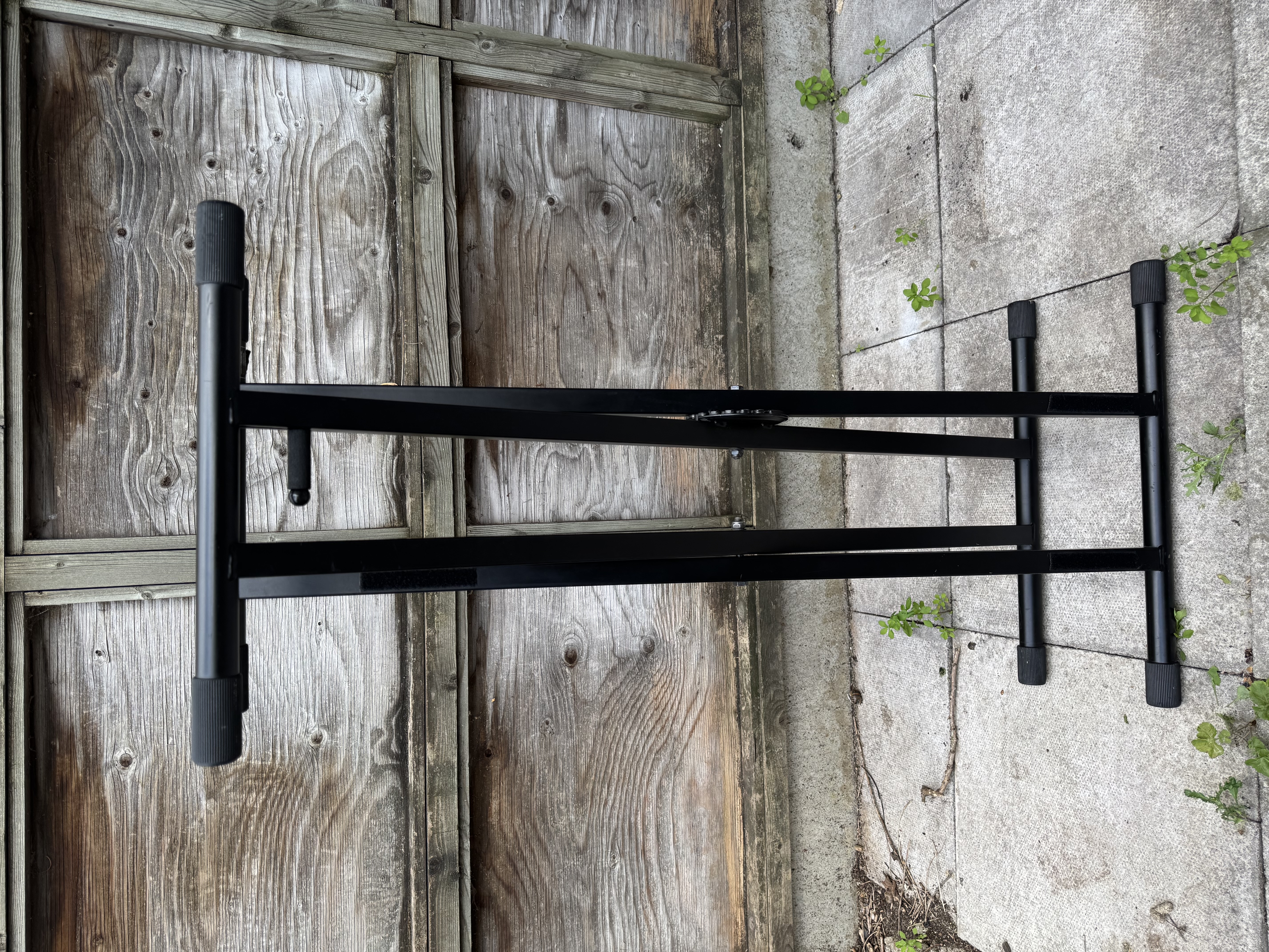 Double braced, single tier x keyboard stand (quick release)