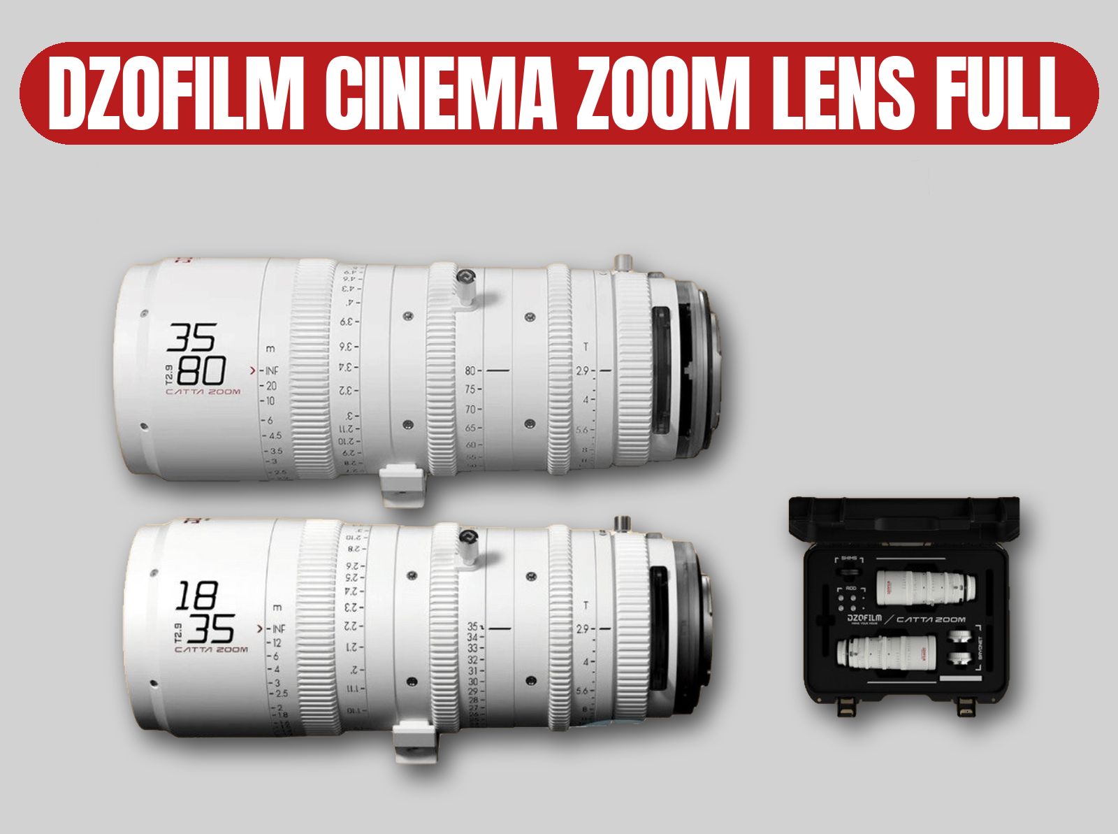 Dzofilm catta ace set | full frame cinema zoom lenses | pl/ef/e/l/rf mount