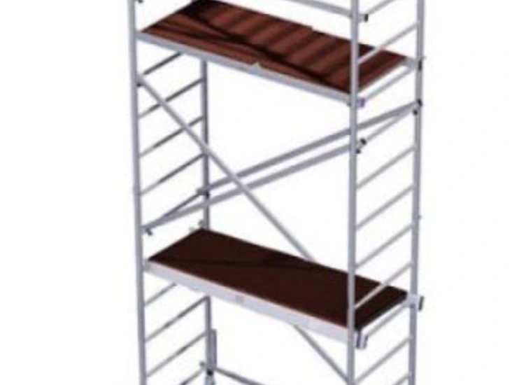 Byggställning med arbetshöjd ca 6,5 meter