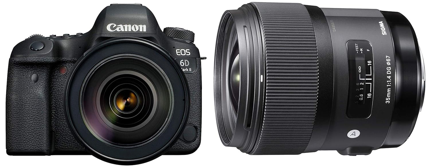Combo canon 6d mark ii + 35mm f/1.4