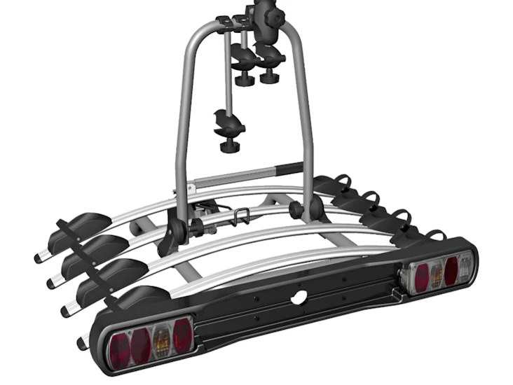 Cykelhållare för dragkrok.
hamron. 4 cyklar.