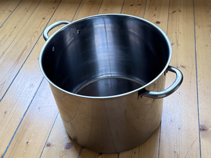 Rostfri kastrull/gryta 15 liter