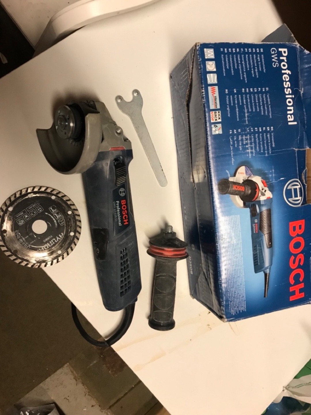 Kraftig bosch vinkelsliper