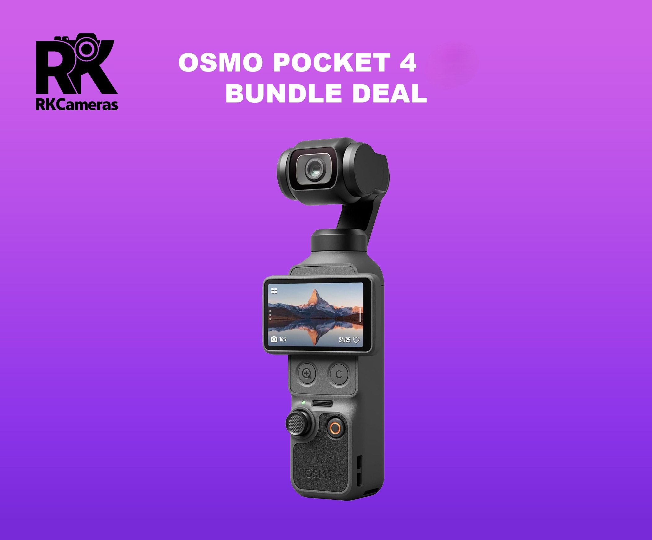 Osmo pocket 4 - creator combo – 4k pocket gimbal camera