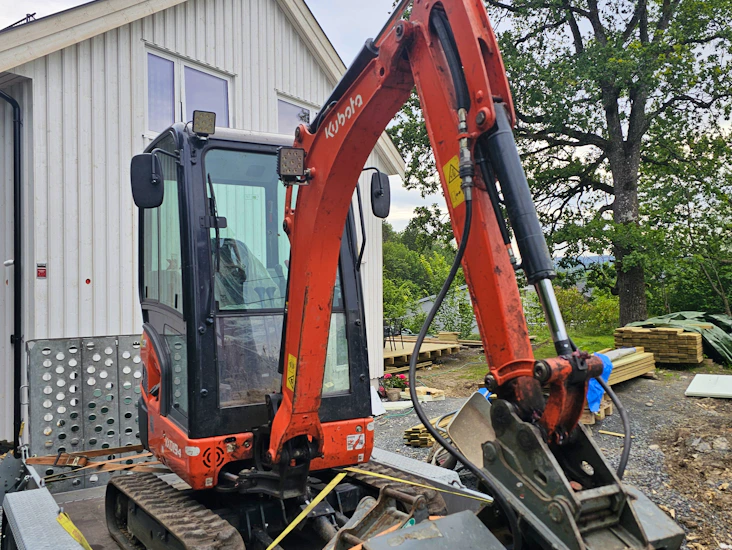 Minigraver - kubota 1,9 tonn