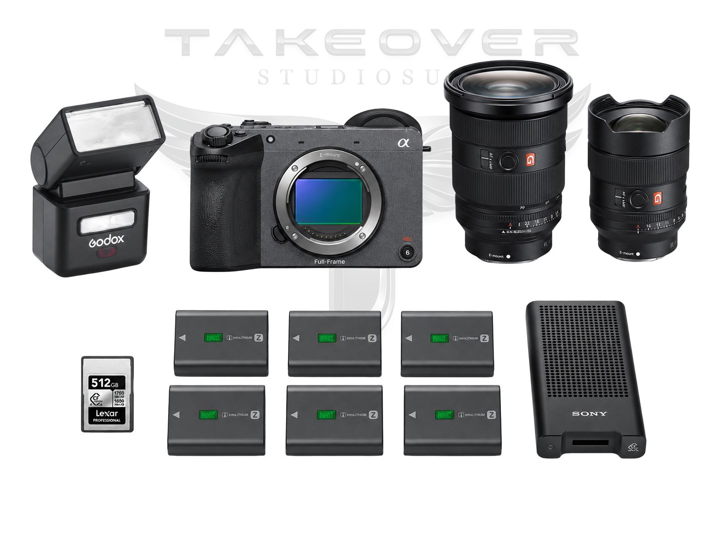 Sony fx2 cinema camera kit  | fe 1.8/14mm gm, fe 2.8/24-70mm gm ii