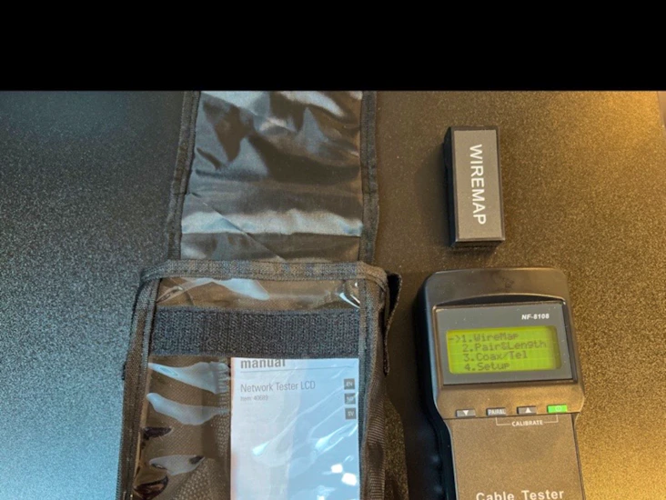 Kabeltester for nettverkskabel