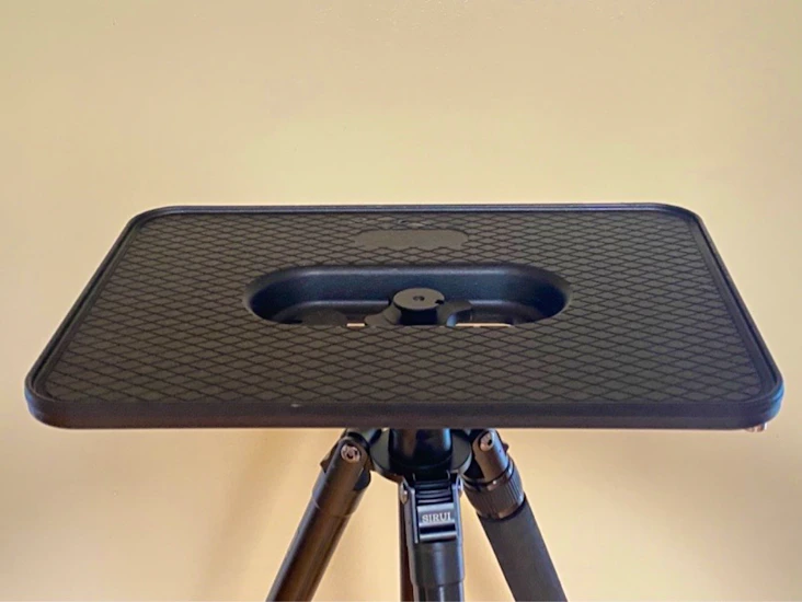 Stativ med datorplatta för tetherfotografering