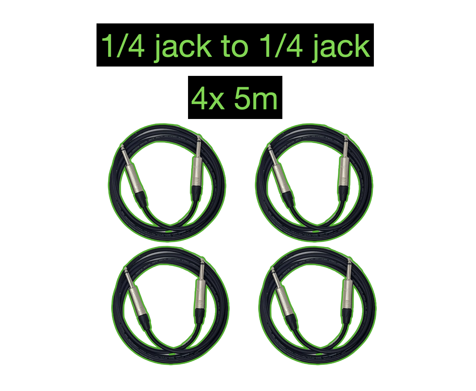 4x jack to jack 5m