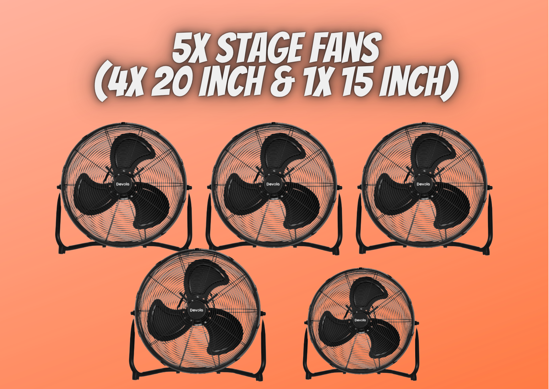 5x stage fan air fan ventilator