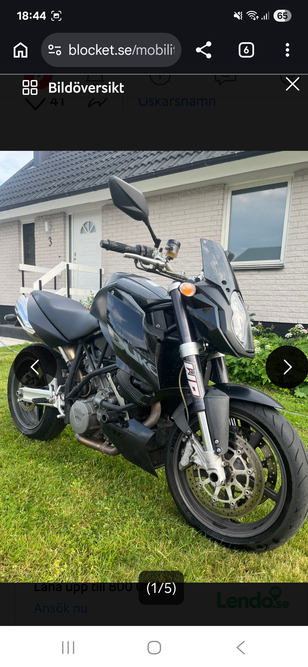 Ktm 990 super duke uthyres 