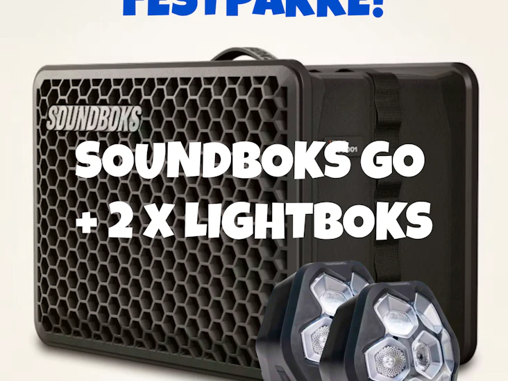 Komplet festpakke - soundboks og 2 x lightboks