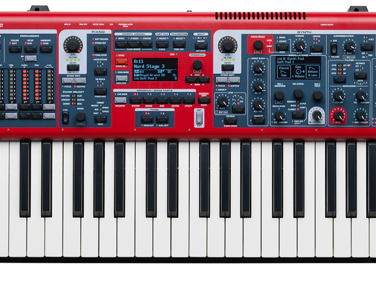 Nord stage 3 88 + stand + pedal + travel bag