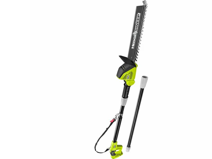 Häcksax ryobi - teleskop för höga häckar