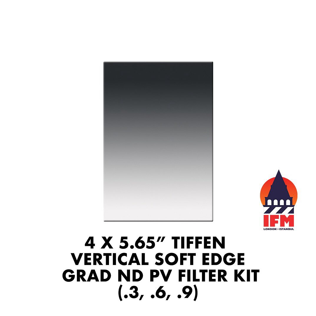 4 x 5.65” tiffen horizontal soft edge grad nd pv filter package (.3 .6 .9 1.2)
