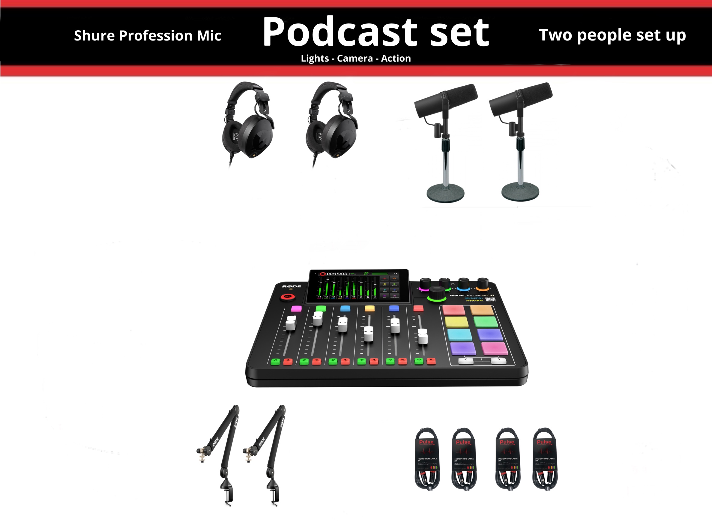 Podcast set x2 user set (delivery)