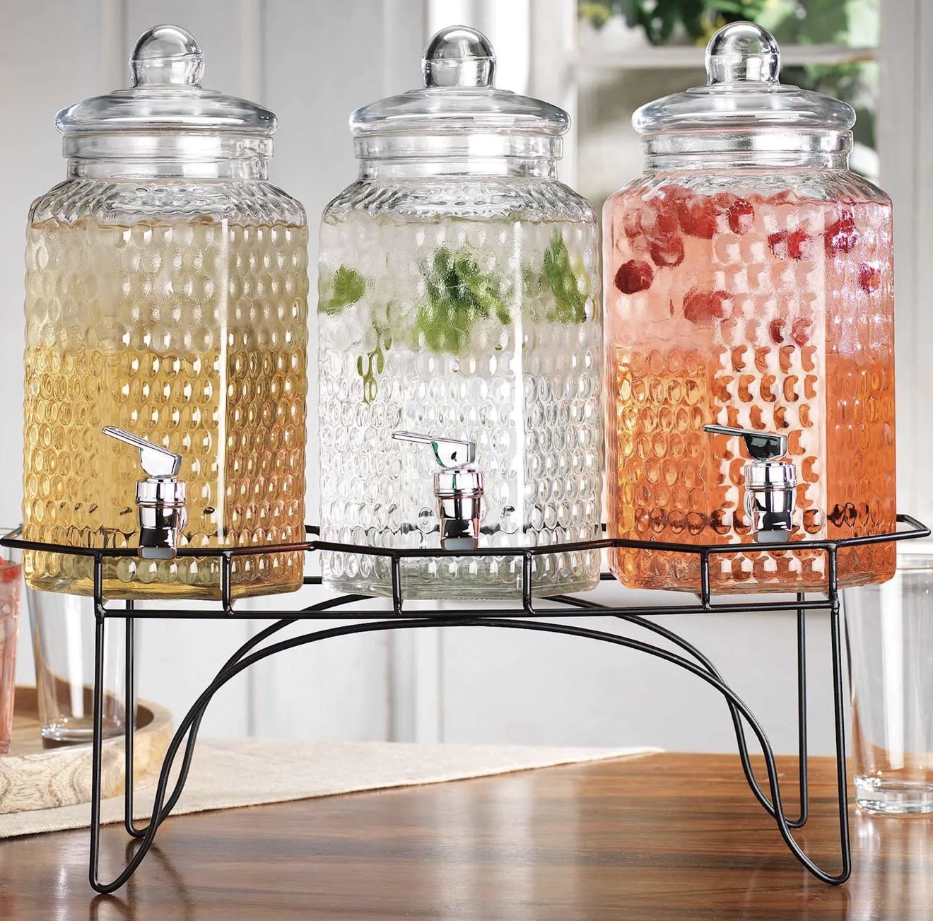 3 gallon beverage dispenser w/ stand